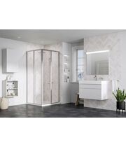 Душевая дверь Ravak Supernova SRV2-80-S, 195 см, сатин+транспарент, 14V40UO2Z1