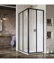 Душевая дверь Ravak Supernova SRV2-90-S, 195 см, черный+грейп, 14V703O2ZG