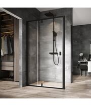 Душевая стенка Ravak NPS-100, черный + transparent, 90OA0300Z1