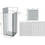 Душевая стенка Ravak Smartline SMPS-90 L хром+транспарент