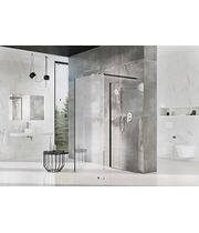 Стенка для душа Ravak ST Walk-In Corner 1200x800x2000 черный + транспарент, GW1CG4300Z1