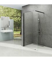 Стенка для душа Ravak ST Walk-In Wall 1300x2000 черный + транспарент, GW9W00300Z1