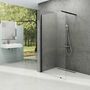 Стенка для душа Ravak ST Walk-In Wall 1300x2000 черный + транспарент, GW9W00300Z1