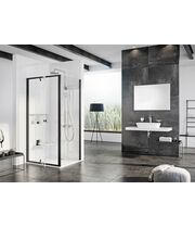 Стенка душевая Ravak PPS-100 черный + транспарент, 90GA0300Z1