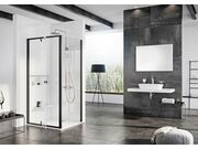 Стенка душевая Ravak PPS-90 черный + транспар..