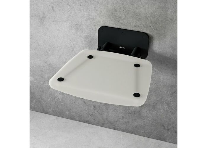 Универсальное сиденье для душа Ravak OVO-B II, opal/black, B8F0000060