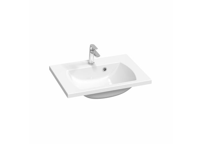 Умывальник Ravak Classic II 600 N, с отверстиями, белый, XJX01160003