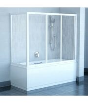 Боковая шторка для ванны Ravak APSV-75 белый+грейп