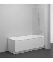 Шторка для ванны Ravak NVS1-80, белый + transparent, 7O840100Z1