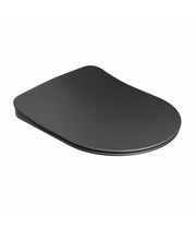 Сиденье для унитаза Ravak Uni Chrome Flat, черное, X01795