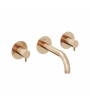 Смеситель для ванны настенный Ravak ES 021.60RGB.O1, 1 вывод, розовое золото, X070351