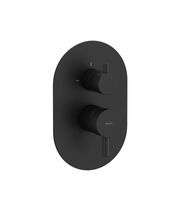 Смеситель скрытого монтажа Ravak ES 065.20BLM.O2, 2 вывода, матовый черный, X070288