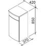 Тумба напольная Ravak PS Uni 42x37x85 L, белый/белый