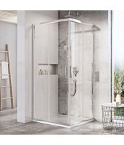 Уголок квадратный Ravak BLSRV2-80 блестящий + транспарент, X1LM40C00Z1