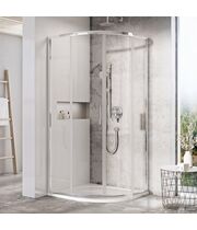 Уголок полукруглый Ravak BLSCP4-80 блестящий + Транспарент, X3BM40C00Z1