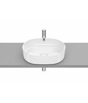 Раковина накладная Roca Inspira Round 50x37, глянцевая белая, A327520000