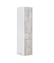 Шкаф-пенал Roca Ronda ZRU9303006 139 см правая, бетон/белый глянец