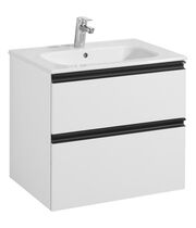 Тумба под умывальник Roca Domi 80 см, белый глянец, A857459806