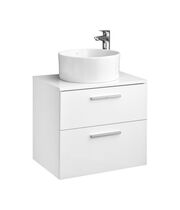 Тумба под умывальник Roca Victoria 80 см, белый глянец, A857470806