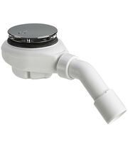 Сифон для поддона 90 Viega Tempoplex 575601, с отводом 45 град, высота 80 мм, 0,64 л/сек