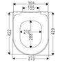 Сиденье с крышкой Soft Close для унитаза Villeroy&Boch Architectura, быстросъемное, 98M9C101