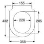 Сиденье с тонкой крышкой Soft Close для унитаза Villeroy&Boch Architectura, 9M70S101