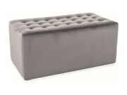 Пуф SIGNAL LORI 2 Velvet Bluvel 14 серый..