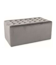 Пуф SIGNAL LORI 2 Velvet Bluvel 14 серый