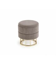 Пуф HALMAR MINTY серый/золотой