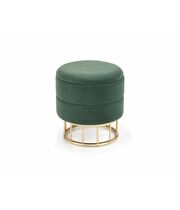 Пуф HALMAR MINTY темно-зеленый/золотой