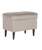 Пуф SIGNAL RON Velvet Bluvel 28 бежевый/венге