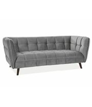 Диван SIGNAL CASTELLO 3 Velvet Bluvel 14 серый/венге