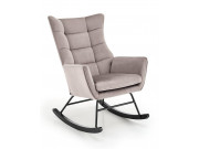 Кресло-качалка HALMAR BAZALTO бежевый..