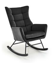 Кресло-качалка HALMAR BAZALTO черный