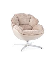 Кресло SIGNAL BETTY античный розовый/бежевый/хром