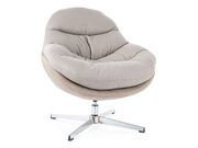 Кресло SIGNAL PEGGIE серый/бежевый/хром..