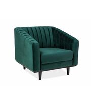 Кресло SIGNAL ASPREY 1 Velvet Bluvel 78 зеленый/венге