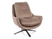 Кресло SIGNAL VIVIEN Velvet темный бежевый/че..