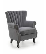 Кресло HALMAR TITAN серый/черный