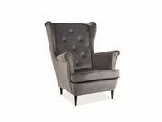 Кресло SIGNAL LADY Velvet Bluvel 14 серый/вен..