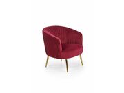Кресло HALMAR CROWN бордовый/золотой..