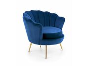 Кресло HALMAR AMORINITO темно-синий/золотой..