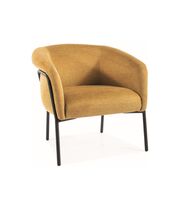 Кресло SIGNAL CLOVER Brego 68 карри/черный