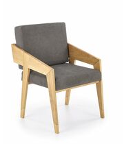 Кресло HALMAR FREEDOM дуб натуральный/серый