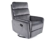 Кресло SIGNAL ARGOS Velvet раскладное, серый..