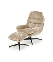 Кресло HALMAR DARIO бежевый/черный