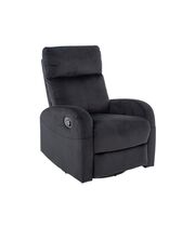 Кресло SIGNAL OLIMP Velvet Bluvel 19 раскладное, черный