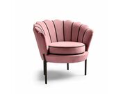 Кресло HALMAR ANGELO розовый/черный..