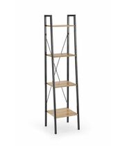 Стеллаж HALMAR NARVIK REG1 дуб сонома/черный, 34/32/148