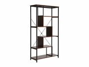 Стеллаж SIGNAL NET A орех/черный 163/85..